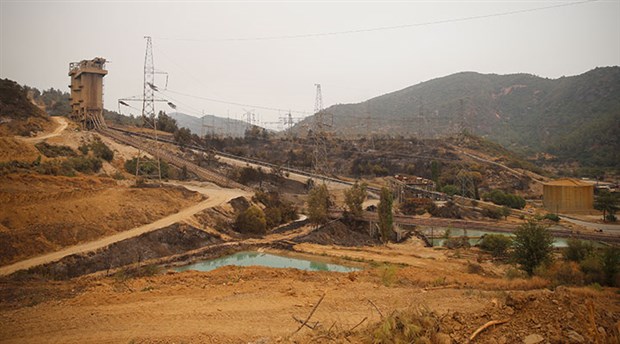 Muğla'nın Milas ilçesindeki Kemerköy Termik Santrali'nin tel örgülerine kadar yaklaşan orman yangını kontrol altına alındı