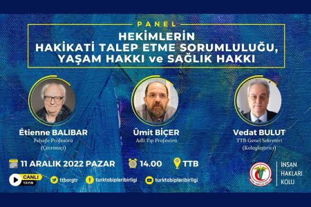 Panel: Hekimlerin Hakikati Talep Etme Sorumluluğu, Yaşam Hakkı ve Sağlık Hakkı
