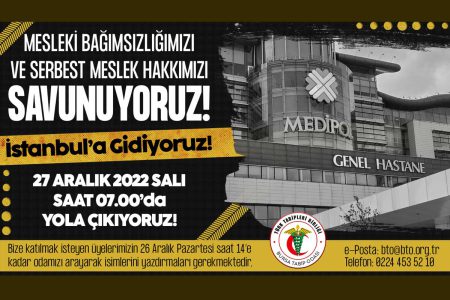 Mesleki Bağımsızlığımızı ve Serbest Meslek Hakkımızı Savunuyoruz!