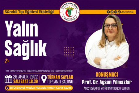 Prof. Dr. Yılmazlar, ‘Yalın Sağlık’ Kavramını Anlatacak