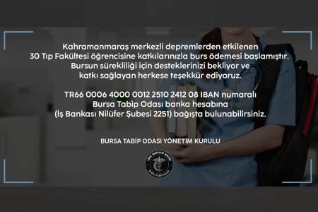 Depremzede öğrencilere burs vermeye başladık