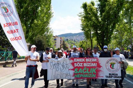 Bursa Tabip Odası 1 Mayıs’ta alandaydı