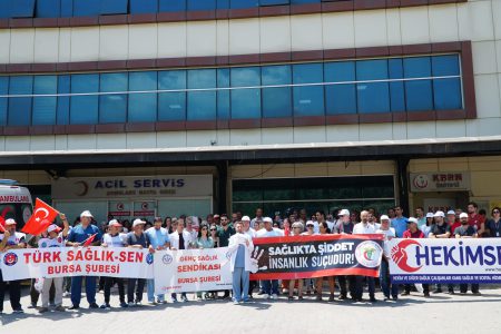 Bursa’da Sağlık Çalışanları: Sağlıkta Şiddete Karşı İsyandayız