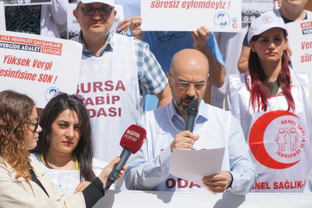 Bursa’da Sağlık Çalışanları Vergide Adalet İstiyor!