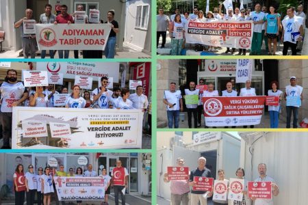 TTB AHEK ve SES’in “Vergide Adalet” Eylemleri 18. Haftasında: Şirketlerin Kârını Artıran, Çalışanların Vergi Yükünü Azaltmayan Vergi Paketine İzin Vermeyeceğiz!