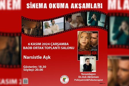 Bursa Tabip Odası’nda Sinema Okuma Akşamları yeniden başlıyor!