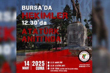 14 Mart Tıp Bayramı Etkinliği; 14 Mart Cuma Atatürk Anıtı’ndayız!